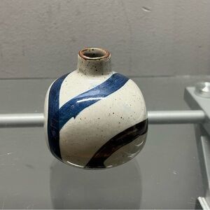Vintage Pottery Small Floral Bud Vase - Inarco - Japan